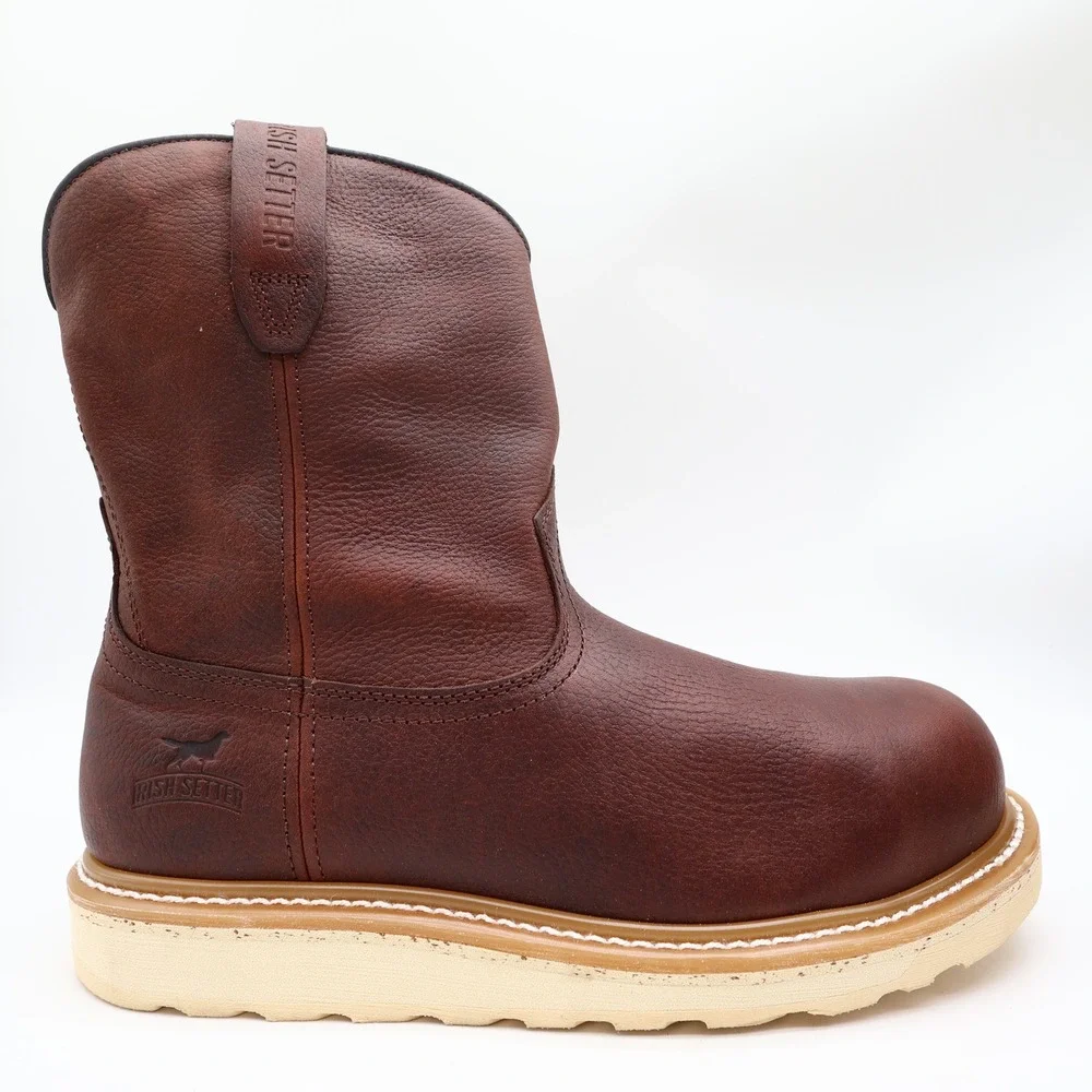Irish Setter Boots Mens 13 EE Ashby Leather Work Safety Toe 83908 Brown NIB